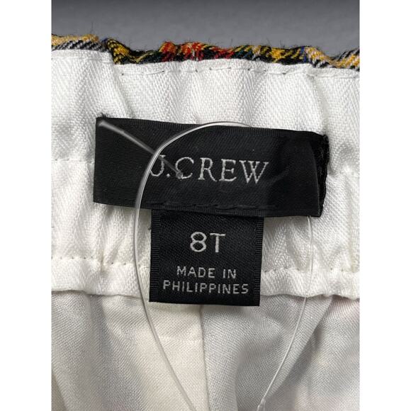 J. Crew Hayden Pants Womens 8T Red Tartan Plaid Cropped Academia Wool Preppy - Picture 4 of 11